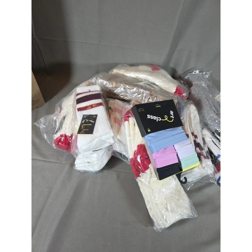 Art Class Socks Lot of 29 Mixed 1 Pack Of Underwear Included. 30 Units Total